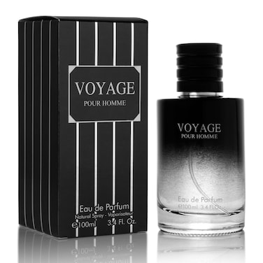 Voyage for Men Eau De Parfum  Sophisticated Male Fragrance Composition of bergamot Pepper Lavender Star Anise  Nutmeg  Base of Peppery  Vanilla  GoTo Daily Scent  Elegant 100ml Bottle