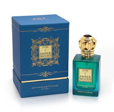Prince Parfums Dubai  The Story of Amber Woods  34 Ounces  Exquisite Mens Extrait de Parfum  Rich Luxurious Scent of Amber Cedar Vetiver for the Modern Man  Depth Warmth  Mastery