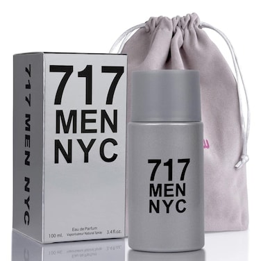 NovoGlow717 Men NYC 100ml34 Fl Oz Eau De Parfum Spray  Long Lasting Citrusy Warm Spicy  Woody Fragrance Smell Fresh  Sporty All Day Includes Carrying Pouch Gift for Men for All Occasions
