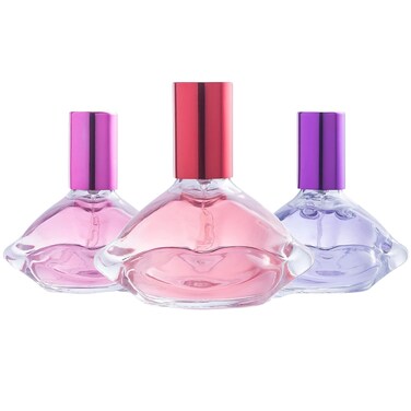 Angle Face Body Spray Girl Perfume Set  Little Girls to Teen Girl Gifts Girl Birthday Gift Body Mist Perfume Set in KissingLips Shaped Bottles  Fashion Collection 3 Piece Set