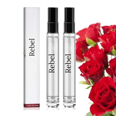 Rebel Pheromone Cologne for Men 2024 New Rebel by Alloura for Men Rebel Alloura Pheromone Cologne Rebel Cologne Pheromone for Men Long Lasting Fragrance 2PCS B