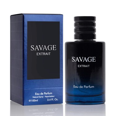 Savage Extrait Eau De Parfum for Men Top Notes of Grapefruit  Heady Spices Base Notes of Lavender Essence  Rich Wood Cologne for Everyday Wear Work Days Romantic Date Elegant 100ml Bottle