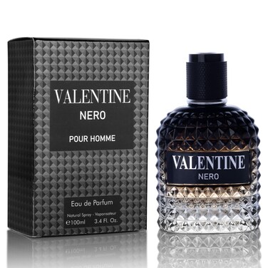 Valentine Nero for Men  Woody Aromatic Fragrance with Floral and Mineral Notes  Masculine Scent  100ml