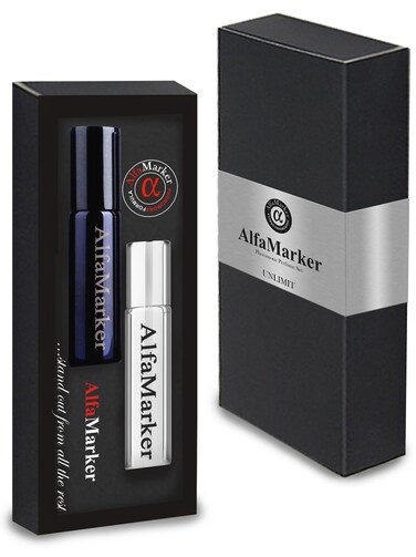 Unlimit  Pheromone Cologne for Men  Mens Pheromone Oil Perfume Set 2x5 ml  Great Holiday Gift  LongLasting Scent