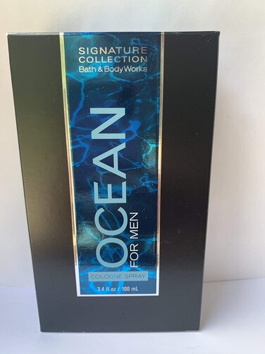 Bath and Body Works 34 Ounce Ocean Cologne Spray For Men Original Rectangle Box
