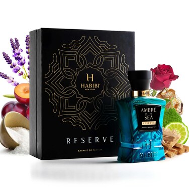 Ambre Of The Sea Extrait De Parfum  25oz Deluxe Parfum for Men and Women  Long Lasting Unisex Womens Perfume with Bergamot Sea Salt  All Day Evening Women and Men Cologne