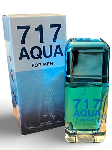 717 AQUA FOR MEN  Eau de Parfum 34 Fl Oz Vaporisateur Natural Spray