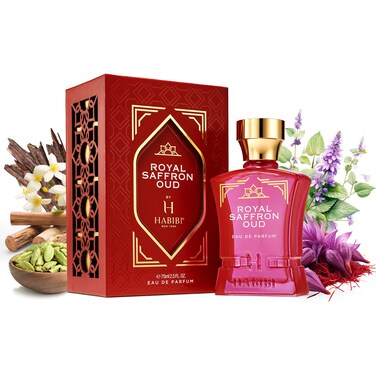 Royal Ambery Saffron Perfume Oud Arabian for Men  Women  Warm Woody Aromatic Fragrance for Men  Women  With Notes of Jasmine Patchouli Sandalwood  Amber Perfume  Eau de Parfum