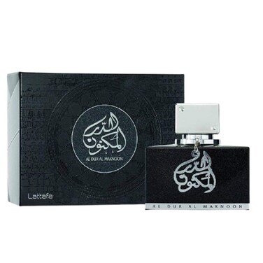 LattafaAl Dur Al Maknoon Silver for Men EDP  100 ML 34 oz I Fresh Light Leather With Fruity Accents I LeatheryMuskySlightly Smoky with a pleasant aura I Suitable for any Occasion I