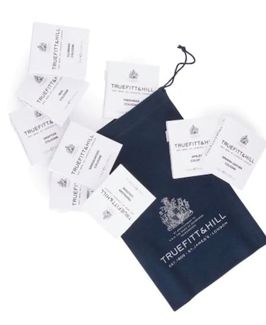 Truefitt  HillCologne Sample Pack  9 fragrances 1805 Apsley Sandalwood Trafalgar Grafton Freshman Clubman West Indian Limes Spanish Leather  15ml Travel Size Vials