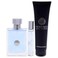 VersaceVersace Pour Homme Men 34oz EDT Spray 10ml EDT spray 50oz Hair and Body Shampoo 3 Pc Gift Set