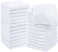 Utopia Towels Cotton Washcloths Set  100 Ring Spun Cotton Premium Quality Flannel Face Cloths Highly Absorbent and Soft Feel Fingertip Towels 24 Pack White