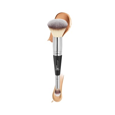 It CosmeticsHeavenly Luxe Complexion Perfection Brush 7  Foundation  Concealer Brush in One  Soft Bristles  ProHygienic  Ideal for Sensitive Skin Multicolor