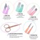 TsMADDTs Eyebrow Tweezer Set 6 Pcs Tweezers Set for Women Precision Tweezer for Eyebrows with Curved Scissors for Ingrown Hair Hair Plucking Daily Beauty Tools with Leather Travel Case