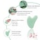 Ditind Gua Sha Jade Stone Gua Sha Massage Tool Guasha Tool for Face and Body Skin Massage Gua Sha Set for Toxins Prevents Wrinkles for SPA Acupuncture Therapy Trigger Point Treatment