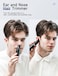 ZORAMIRechargeable Ear and Nose Hair Trimmer  2024 Professional Painless Eyebrow  Facial Hair Trimmer for Men Women Powerful Motor and DualEdge Blades for Smoother Cutting Black