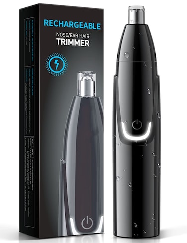 ZORAMIRechargeable Ear and Nose Hair Trimmer  2024 Professional Painless Eyebrow  Facial Hair Trimmer for Men Women Powerful Motor and DualEdge Blades for Smoother Cutting Black