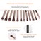 MSQ Eye Makeup Brushes 12pcs Rose Gold Eyeshadow Makeup Brushes Set with Soft Synthetic Hairs  Real Wood Handle for Eyeshadow Eyebrow Eyeliner Blendingwithout bag