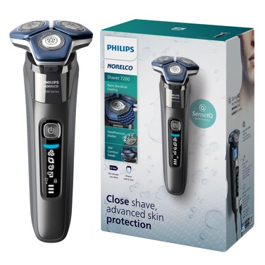Philips Norelco Shaver 7200 Rechargeable Wet  Dry Electric Shaver with SenseIQ Technology and Popup Trimmer S788782