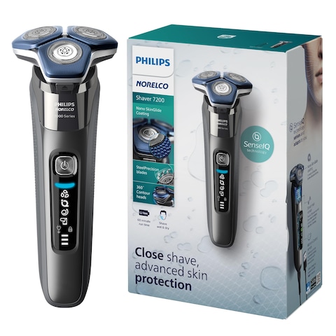 Philips Norelco Shaver 7200 Rechargeable Wet  Dry Electric Shaver with SenseIQ Technology and Popup Trimmer S788782