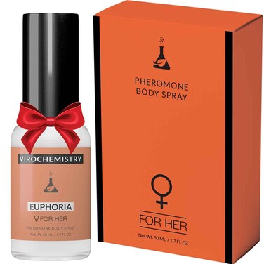 VIROCHEMISTRYPheromones For Women EUPHORIA Body Spray  Elegant Ultra Strength Organic Human Pheromones Fragrance Body Spray 50mL  Human Grade Pheromones to Attract Men