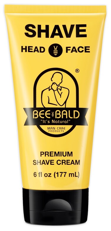 Bee BaldSHAVE Premium Shave Cream Goes On Light  Slick For A Shave Thats Incredibly Smooth  Quick For Both Face And Head 6 Fl Oz