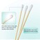 200 Pcs Count 6 Inch Long Cotton Swabs with Wooden Handles Cotton Tipped Applicator Cleaning with Wood Handle for Oil Makeup Gun Applicators Eye Ears Eyeshadow Brush and Remover Tool