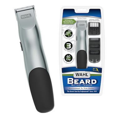Wahl Groomsman Battery Operated Facial Hair Trimmer for Beard  Mustache Trimming Including Light Detailing and Body Grooming  Model 9906717V
