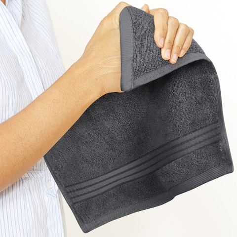 Utopia Towels 12 Pack Premium Wash Cloths Set 12 x 12 Inches 100 Cotton Ring Spun Highly Absorbent and Soft Feel Washcloths for Bathroom Spa Gym and Face Towel Grey