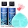 CleannFresh Makeup Brush Cleaner Set For Brushes Sponge and Puff 68 Fl OzDeep Cleaning Washing Cleanser Shampoo With a Cleaning Mat