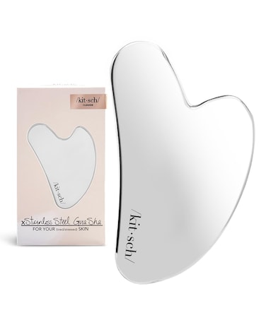 KitschStainless Steel Gua Sha Facial Tools Lymphatic Drainage Massager for Face Chin  Jawline Sculpting Body Guasha Tool for Muscle Tension Manual Massage Stick for Skin Care Gifts for Mom Women