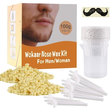 Nose Wax Kit 100 g Wax 30 Applicators 1520 Uses Nose  Ear Hair Removal for Men and Women Safe Easy Quick  Painless Hair Remover