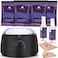 BLITZWAX Waxing Kit Black Wax Hair Removal Kit for Women and Men Hard Wax Kit for Bikini Brazilian Leg Armpit Sensitive Skin Wax Warmer Kit with 28 Accessories for HomeSalonBeginners