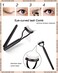 Eyelash Curler Kit Metal Lash Curlers with Mascara Applicator Eyelashes Separator Comb  6 Replacement Refill Pads Rose Gold