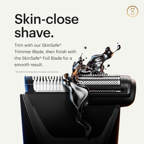 MANSCAPED The Lawn Mower 50 Ultra Groin  Body Hair Trimmer  DualHead SkinSafe Trimmer  Foil Blades Waterproof WetDry Groomer USBC Rechargeable with Travel Case Mens Ball Shaver Black