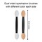 Cuttte120PCS Disposable Dual Sides Eye Shadow Sponge Applicators with Container 244 Length Eyeshadow Brushes Makeup Applicator