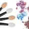 Cuttte120PCS Disposable Dual Sides Eye Shadow Sponge Applicators with Container 244 Length Eyeshadow Brushes Makeup Applicator