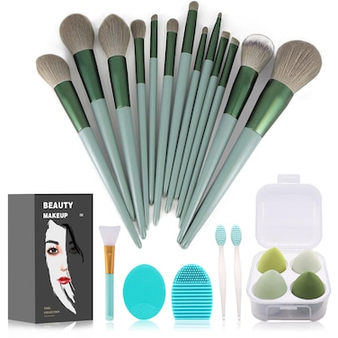 Koccido Makeup Brushes 22 Pcs Makeup KitFoundation Brush Eyeshadow Brush Make up Brushes Set Green 22 Piece Set