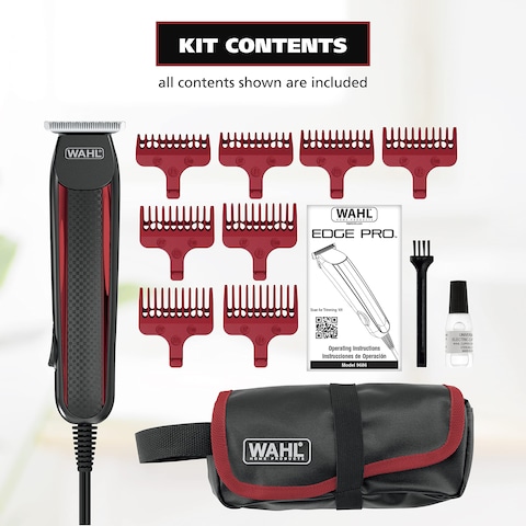 Wahl Edge Pro Bump Free Corded Beard Trimmer for Men Touch Up Trimmer  Grooming Detailer Kit  Perfect for Edging Beards Mustaches Hair  Stubble  Model 9686300