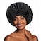 Satin Bonnet Silk Bonnet for Sleeping Women Ajustable hair Bonnet for Curly Hair With Tie Band
