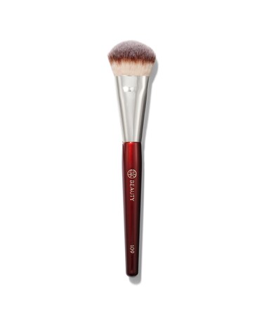 BK BEAUTYBRUSHES  109 MINI CONTOURED FOUNDATION  Face Brush for Liquid or Cream Foundations  Bronzer Blush  Highlighter Makeup Brush