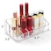 WeiaiLipstick Holder 18 Spaces Lipgloss Organizer 3 Rows  Multi Level Makeup Holder  Cosmetics Storage Display