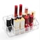 WeiaiLipstick Holder 18 Spaces Lipgloss Organizer 3 Rows  Multi Level Makeup Holder  Cosmetics Storage Display