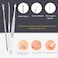 Pimple Popper Tool Kit  Boxoyx 10 Pcs Blackhead Remover Comedone Extractor Kit with Metal Case for Quick and Easy Removal of Pimples Blackheads Zit Removing ForeheadFacial and NoseSilver