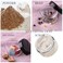 ZEJIA 5 Gram Sample Containers with Lids 50PCS Mini Makeup Containers Empty Plastic Travel Cosmetic Containers with Labels