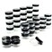 ZEJIA 5 Gram Sample Containers with Lids 50PCS Mini Makeup Containers Empty Plastic Travel Cosmetic Containers with Labels