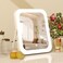 8x10 Lighted Vanity Mirror Makeup Mirror with Light Dimmable Touch Screen Portable Travel Mirror with UShaped Bracket Cosmetic Mirror with Lights for Makeup Desk  Dressing Room