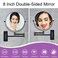 Wall Mounted Makeup Mirror  1X10X Magnifying Mirror 360 Extendable Arm Mirror for Makeup 8 Inch Double Sided Vanity Mirror for Bathroom Wall Mirror for Teen Girls Women Matte Black