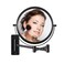 Wall Mounted Makeup Mirror  1X10X Magnifying Mirror 360 Extendable Arm Mirror for Makeup 8 Inch Double Sided Vanity Mirror for Bathroom Wall Mirror for Teen Girls Women Matte Black