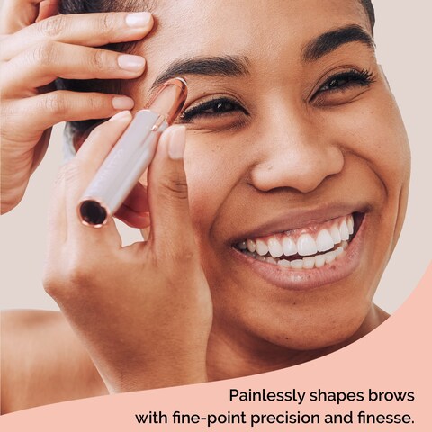 Finishing TouchFlawless Brows Remover Electric Eyebrow Razor for Women with LED Light for Instant and Painless Hair Removal